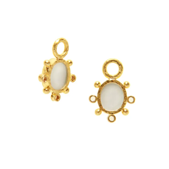 Earrings Elizabeth Locke Elizabeth Locke Cerulean Mosca Earring Charms