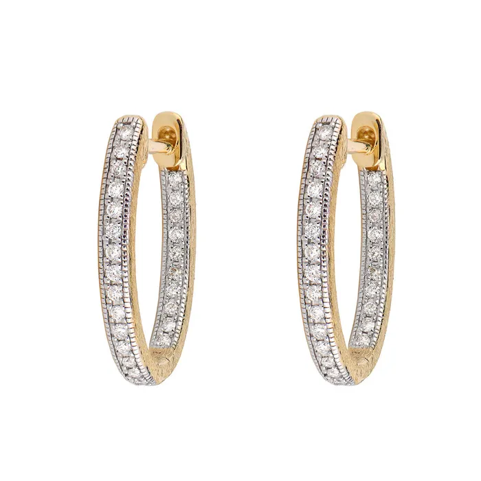 Earrings Jude Frances Delicate Small Oval Hoop Earrings Jude Frances
