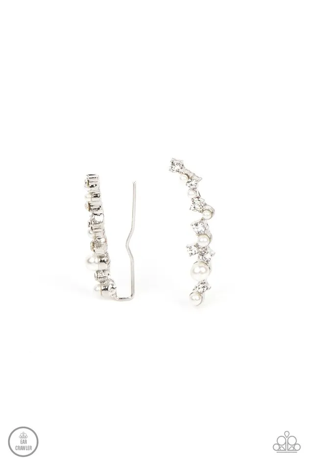 Earrings Paparazzi Earring Couture Crawl White Paparazzi Jewelry Earrings Paparazzi Earring Couture Crawl White Paparazzi Jewelry