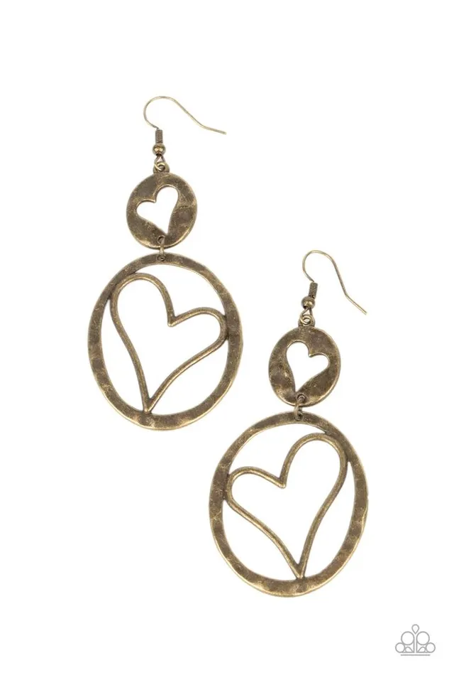 Earrings Paparazzi Earring Enchanting Echo Brass Paparazzi Jewelry Earrings Paparazzi Earring Enchanting Echo Brass Paparazzi Jewelry