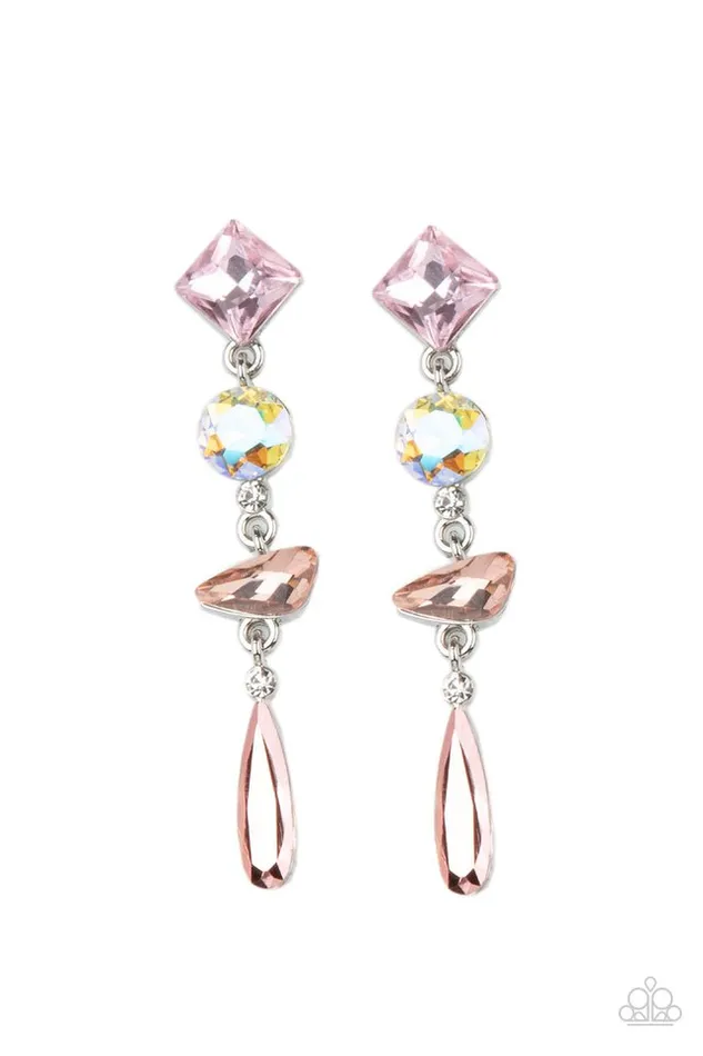 Earrings Paparazzi Earring Rock Candy Elegance Pink Paparazzi Jewelry Earrings Paparazzi Earring Rock Candy Elegance Pink Paparazzi Jewelry