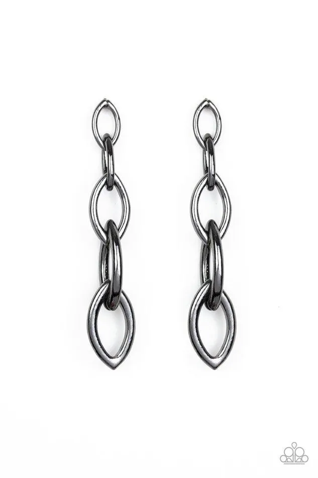 Earrings Paparazzi Earring Street Spunk Black Paparazzi Jewelry Earrings Paparazzi Earring Street Spunk Black Paparazzi Jewelry