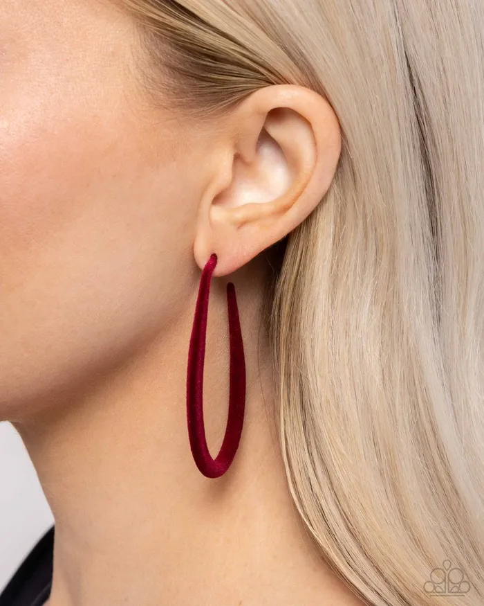 Earrings Paparazzi Earring The Right Angle Red Paparazzi Jewelry