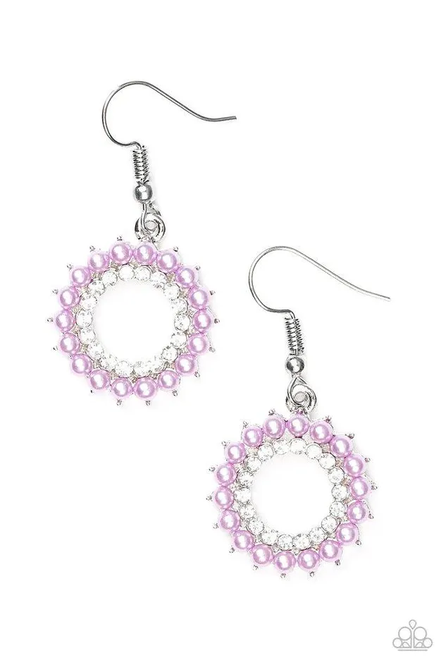 Earrings Paparazzi Jewelry Paparazzi Earring A Proper Lady Purple