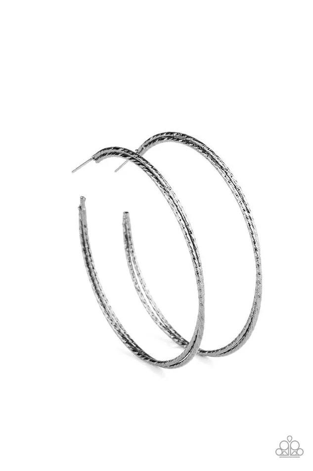 Earrings Paparazzi Jewelry Paparazzi Earring Curved Couture Black Earrings Paparazzi Jewelry Paparazzi Earring Curved Couture Black
