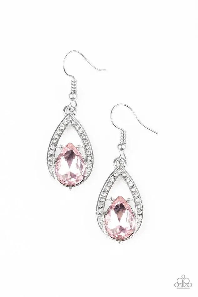 Earrings Paparazzi Jewelry Paparazzi Earring Gatsby Grandeur Pink