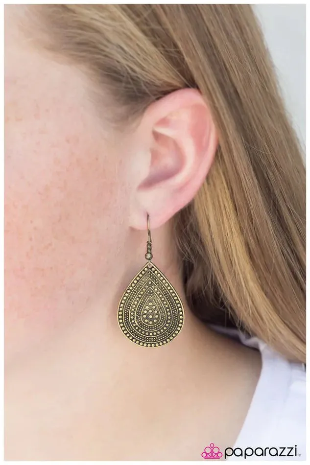 Earrings Paparazzi Jewelry Paparazzi Earring Going Native Brass