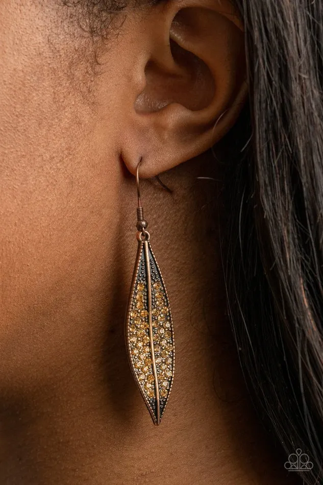 Earrings Paparazzi Jewelry Paparazzi Earring Hearty Harvest Copper