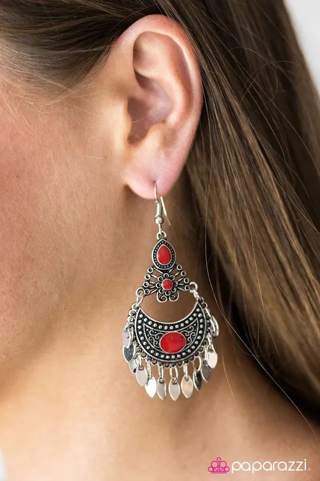 Earrings Paparazzi Jewelry Paparazzi Earring Keep It Wild Red