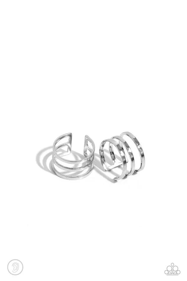 Earrings Paparazzi Jewelry Paparazzi Earring Metro Mashup Silver Earrings Paparazzi Jewelry Paparazzi Earring Metro Mashup Silver