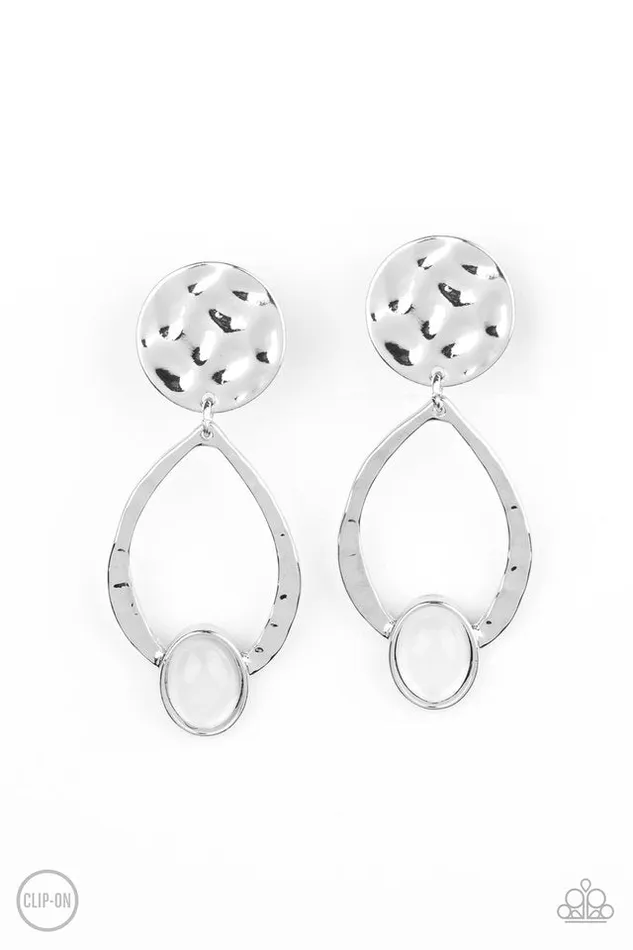 Earrings Paparazzi Jewelry Paparazzi Earring Opal Obsession White Earrings Paparazzi Jewelry Paparazzi Earring Opal Obsession White