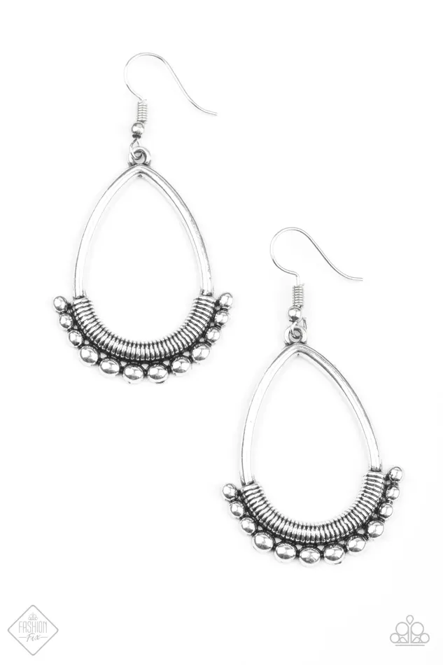 Earrings Paparazzi Jewelry Paparazzi Earring Steal The Thunder Silver