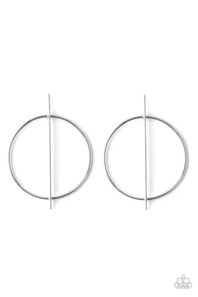 Earrings Paparazzi Jewelry Paparazzi Earring Vogue Visionary Silver
