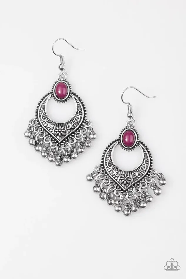 Earrings Paparazzi Jewelry Paparazzi Earring Wild Wanderings Purple