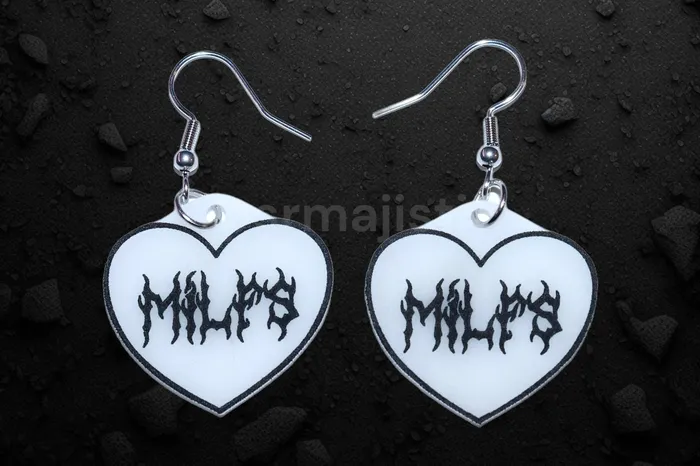 Earrings Sam Makes Things Stylized MILF Collection of Handmade Earrings