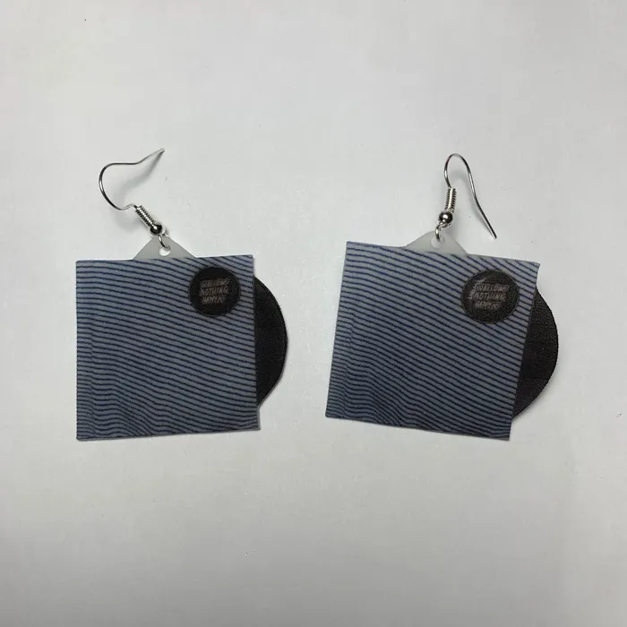 Earrings Sam Makes Things Wallows Nothing Happens Vinyl Album Handmade Earrings Earrings Sam Makes Things Wallows Nothing Happens Vinyl Album Handmade Earrings
