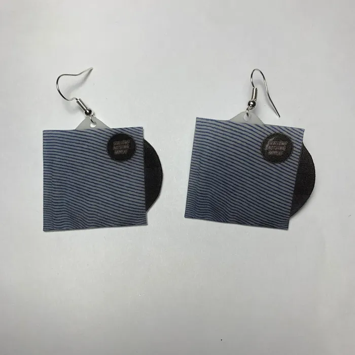 Earrings Sam Makes Things Wallows Nothing Happens Vinyl Album Handmade Earrings