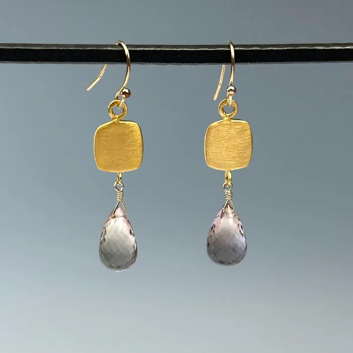 Earrings Square Ametrine Earrings PHILIPPA ROBERTS JEWELRY
