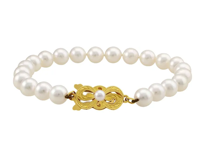 Estate Mikimoto White Pearl Bracelet Mikimoto Bracelets
