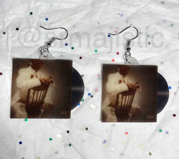 Flo Milli Roaring 20s Vinyl Single Handmade Earrings Sam Makes Things Earrings