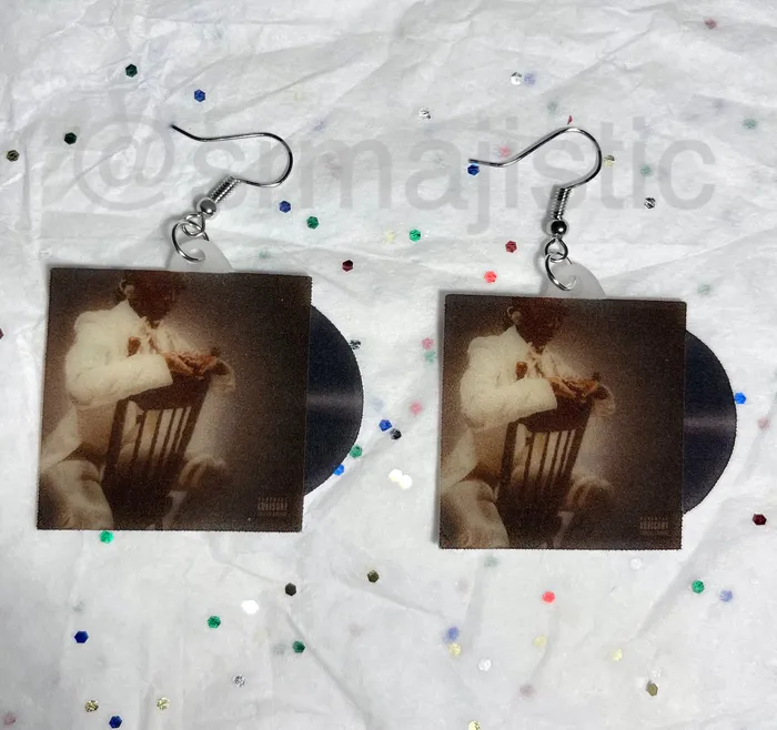 Flo Milli Roaring 20s Vinyl Single Handmade Earrings Sam Makes Things Earrings