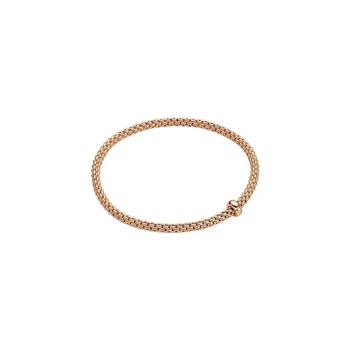 Fope 18K Rose Gold Prima Collection Diamond Bracelet XSmall Size FOPE Bracelets Fope 18K Rose Gold Prima Collection Diamond Bracelet XSmall Size FOPE Bracelets