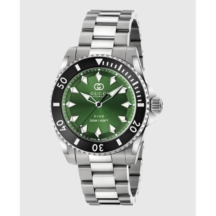 Gucci Watches Gucci Dive 40mm Green Dial Watch