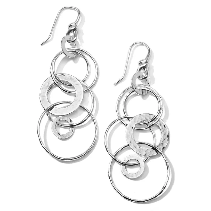 Ippolita Ippolita Sterling Silver Classico Hammered Jet Set Earrings Earrings Ippolita Ippolita Sterling Silver Classico Hammered Jet Set Earrings Earrings