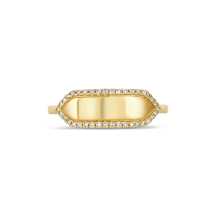 Meierotto Jewelers 14K Yellow Gold Diamond ID Ring Rings