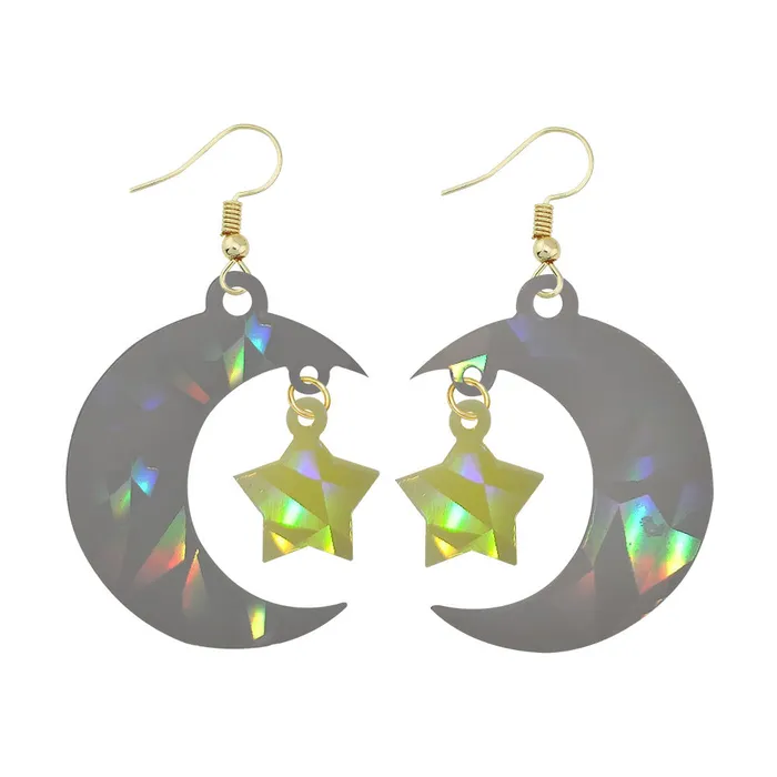 Moon Star Laser Earrings Silicone Mold IntoResin Earrings