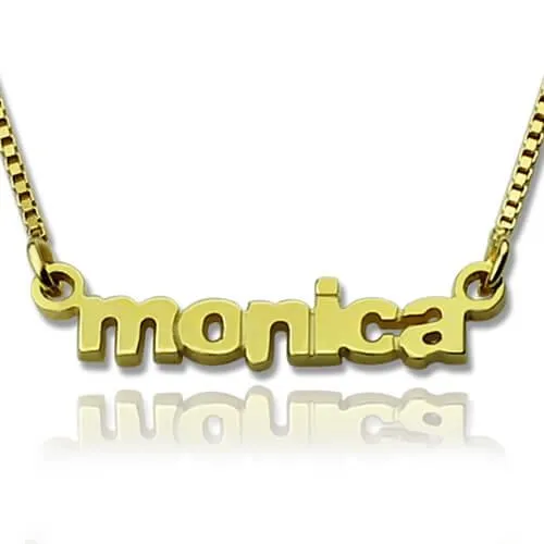 Necklaces Belbren Dainty Name Necklace Minimalist Tiny Necklace Personalized Gift Gold Name Necklace