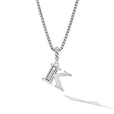 Necklaces David Yurman David Yurman 8mm Pave Initial K Necklace