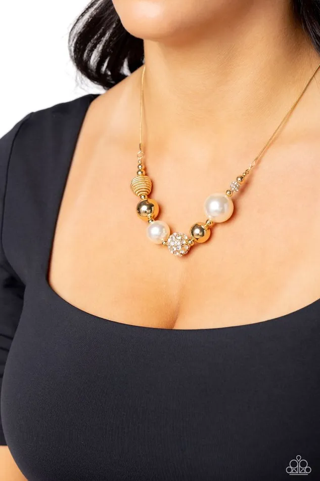 Necklaces Paparazzi Jewelry Paparazzi Necklace Caliber Choreographer Gold