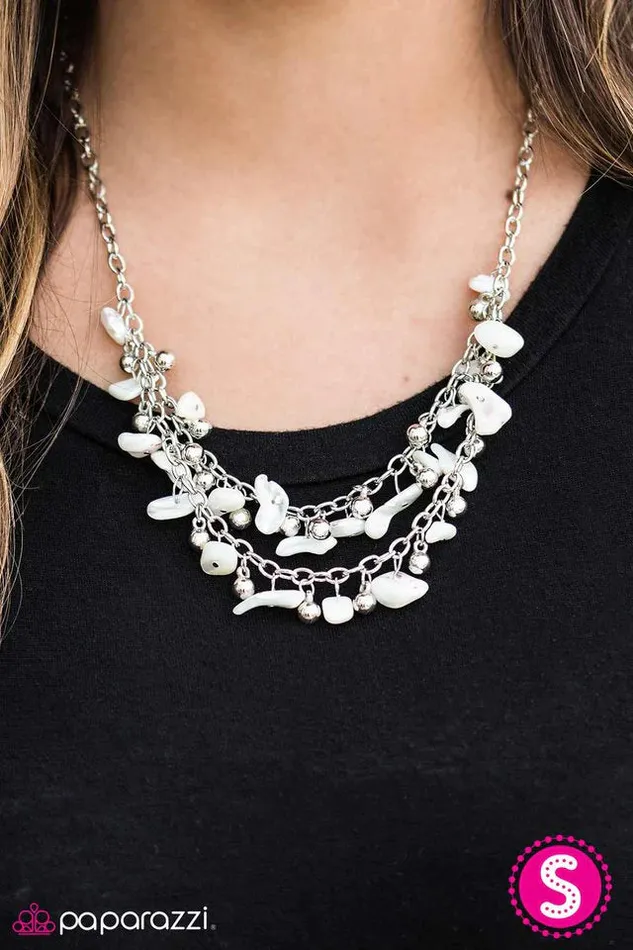 Necklaces Paparazzi Jewelry Paparazzi Necklace Coastal Living White