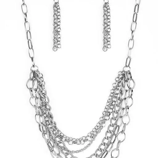Necklaces Paparazzi Jewelry Paparazzi Necklace Color Bomb Silver