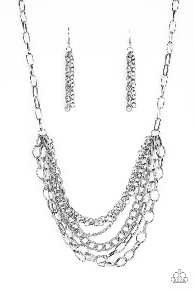 Necklaces Paparazzi Jewelry Paparazzi Necklace Color Bomb Silver Necklaces Paparazzi Jewelry Paparazzi Necklace Color Bomb Silver
