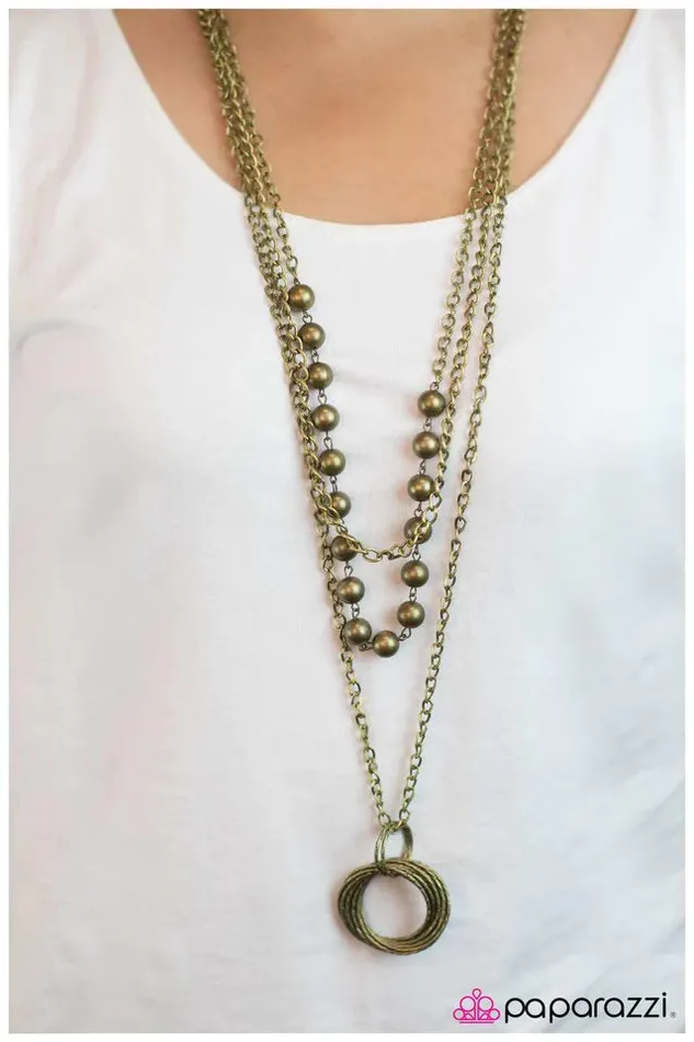 Necklaces Paparazzi Jewelry Paparazzi Necklace Endless Possibilities Brass