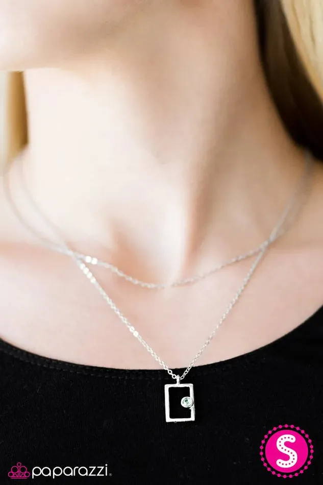 Necklaces Paparazzi Jewelry Paparazzi Necklace Famously Framed Green