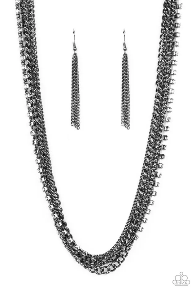 Necklaces Paparazzi Jewelry Paparazzi Necklace Free to CHAINge My Mind Black Necklaces Paparazzi Jewelry Paparazzi Necklace Free to CHAINge My Mind Black