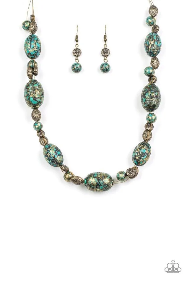 Necklaces Paparazzi Jewelry Paparazzi Necklace Gatherer Glamour Brass