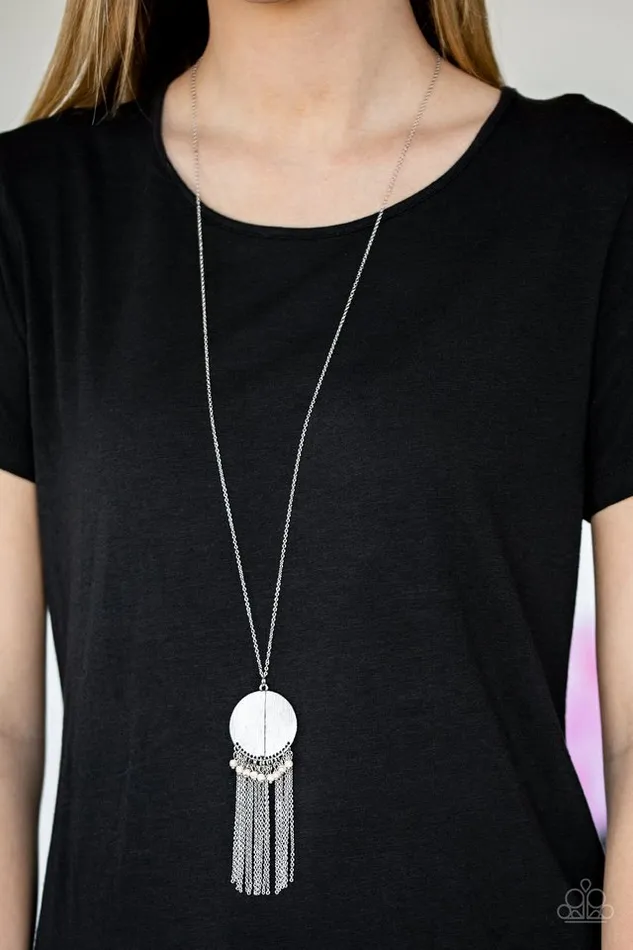 Necklaces Paparazzi Jewelry Paparazzi Necklace Get A ROAM White
