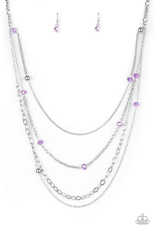 Necklaces Paparazzi Jewelry Paparazzi Necklace Glamour Grotto Purple