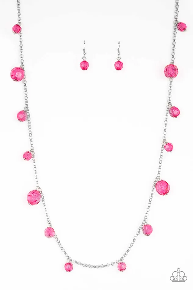 Necklaces Paparazzi Jewelry Paparazzi Necklace GLOWRider Pink