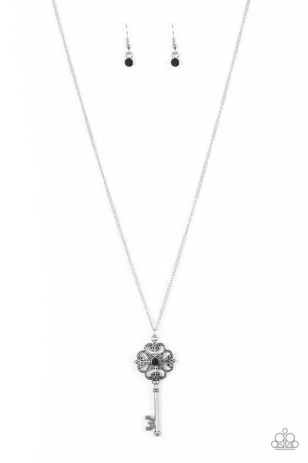 Necklaces Paparazzi Jewelry Paparazzi Necklace Got It On Lock Black