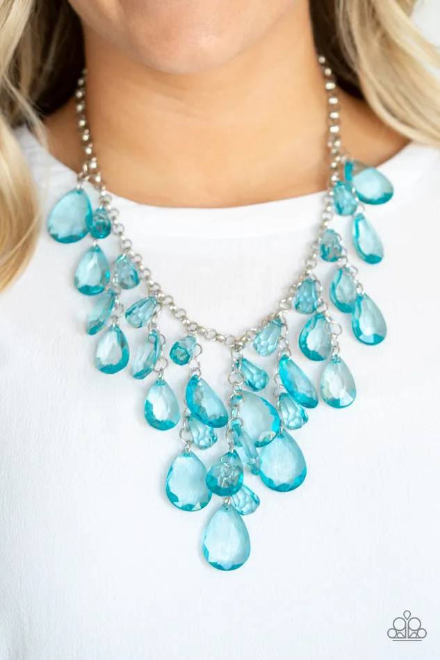 Necklaces Paparazzi Jewelry Paparazzi Necklace Irresistible Iridescence Blue