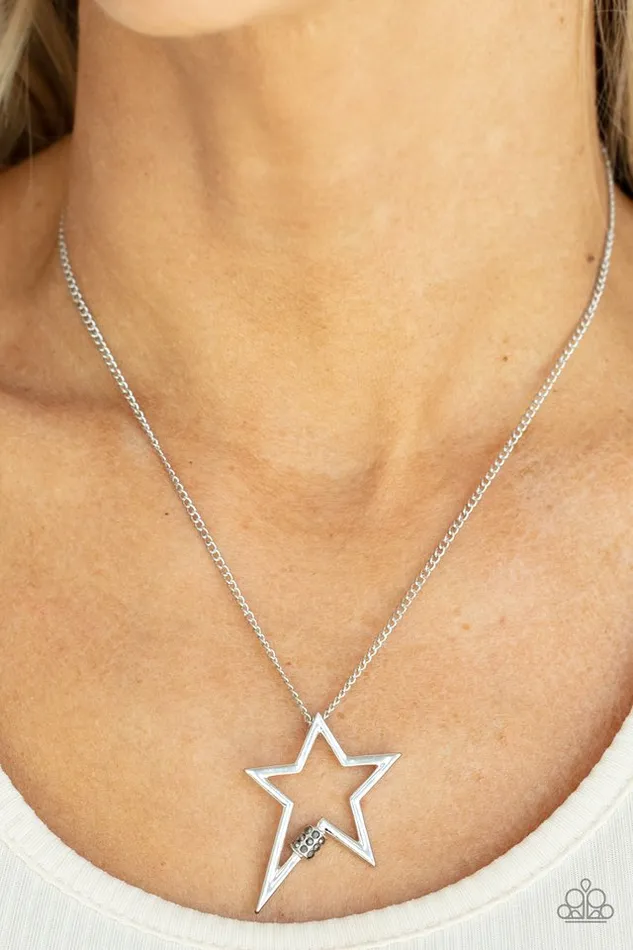 Necklaces Paparazzi Jewelry Paparazzi Necklace Light Up The Sky Silver