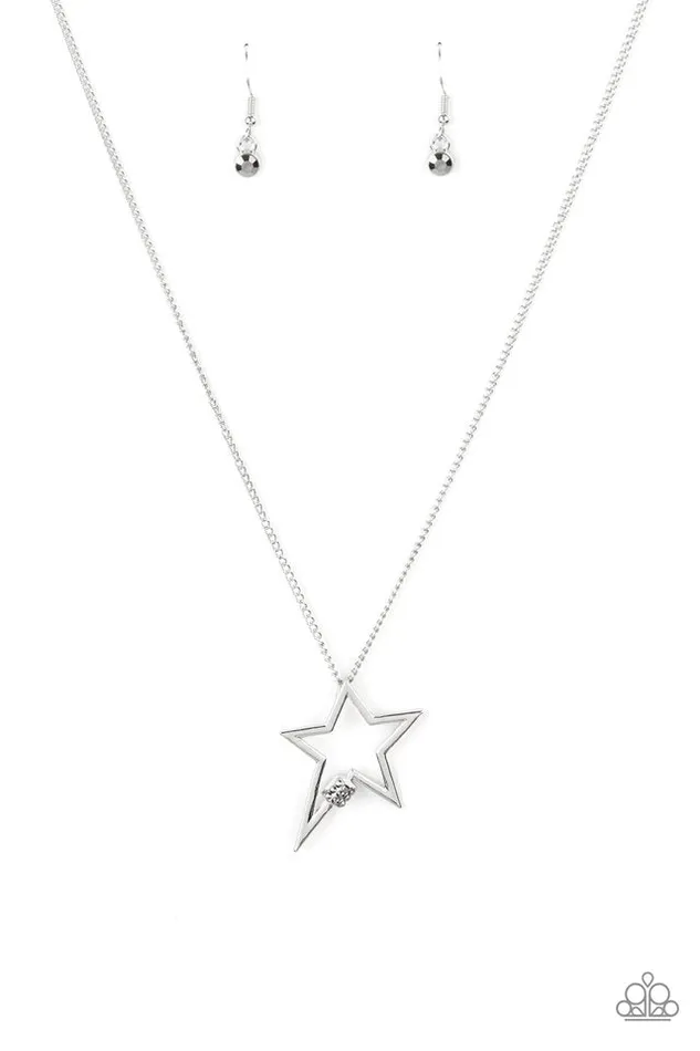 Necklaces Paparazzi Jewelry Paparazzi Necklace Light Up The Sky Silver Necklaces Paparazzi Jewelry Paparazzi Necklace Light Up The Sky Silver