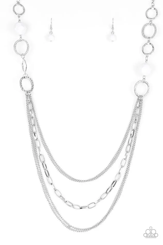Necklaces Paparazzi Jewelry Paparazzi Necklace Margarita Masquerades White