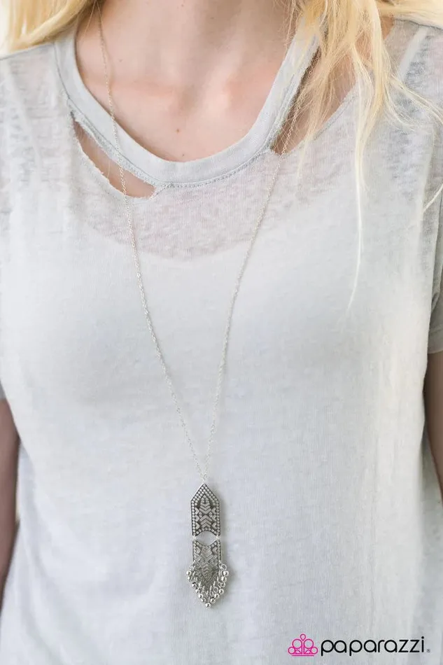Necklaces Paparazzi Jewelry Paparazzi Necklace Mayan Magnificence Silver