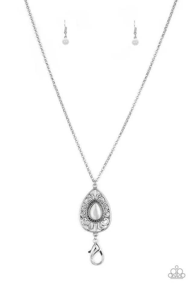 Necklaces Paparazzi Jewelry Paparazzi Necklace Modern Majesty White